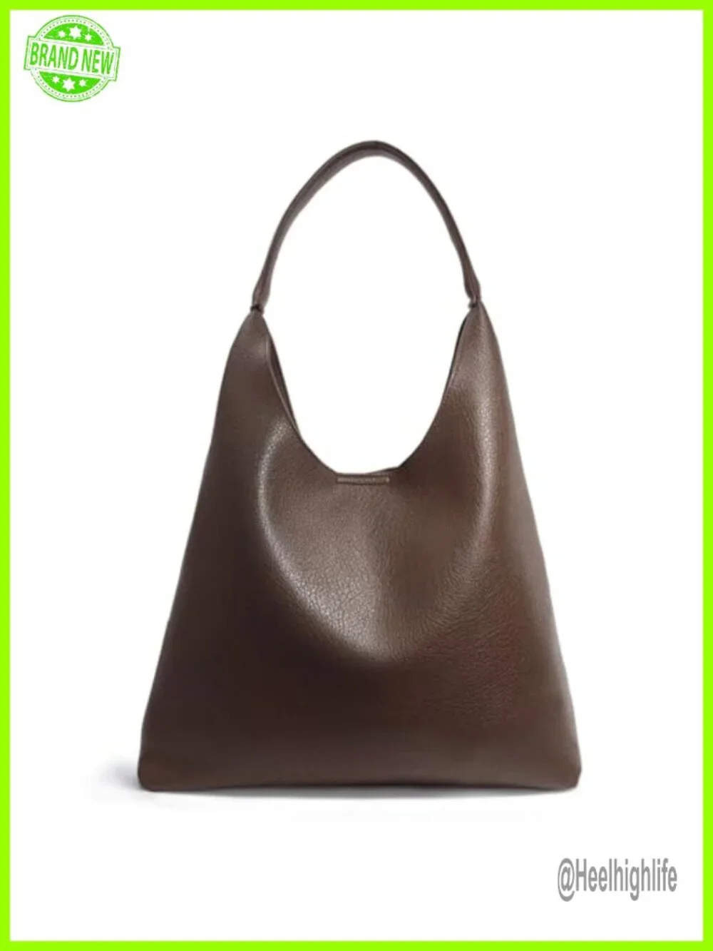 Soft Vegan Leather Slouchy Hobo Shoulder Tote Bag with Magnetic Closure